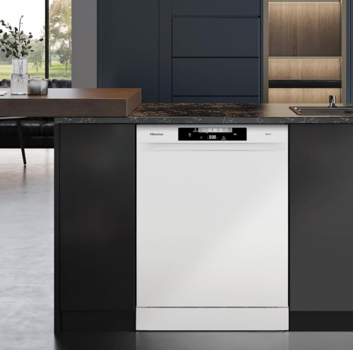 Máquina de Lavar Loiça Hisense HS643B90W, 60 cm, 15 Serviços, Classe Energética B, Branco