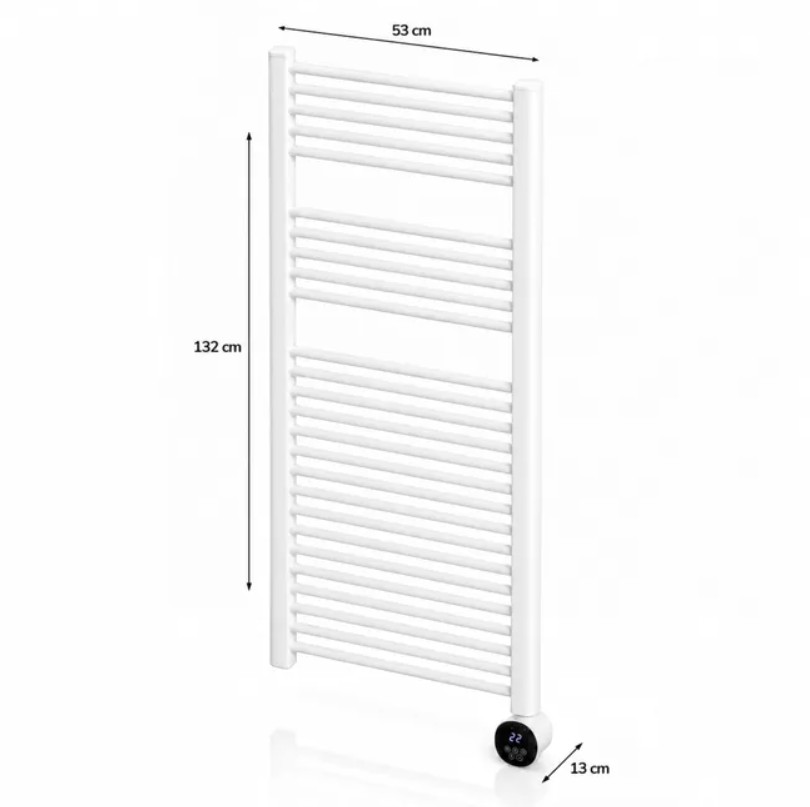Toalheiro Elétrico HJM NYRA 1000 W Wi-Fi em Alumínio Branco