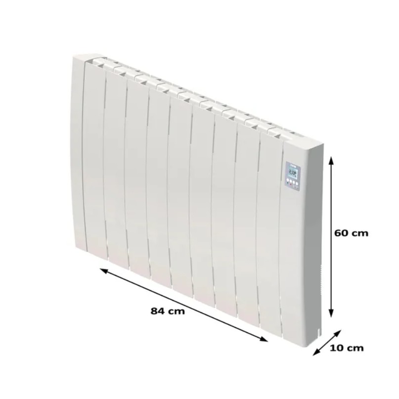 Aquecedor HJM TAYN-F 1500 W Wi-Fi Direct - Emissor Térmico de Fluido em Alumínio Branco