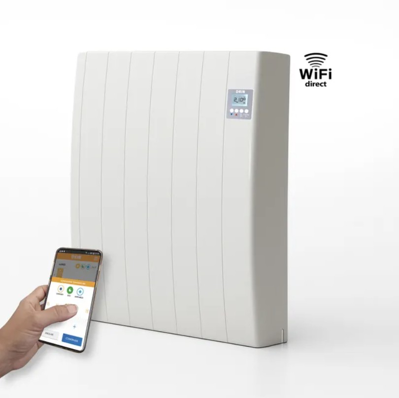 Aquecedor HJM TAYN-F 750 W Wi-Fi Direct - Emissor Térmico de Fluido Branco