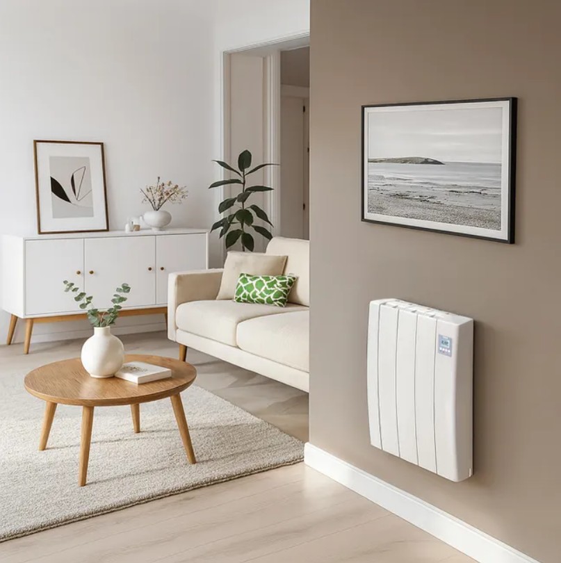 Aquecedor HJM TAYN-F 500 W Wi-Fi Direct - Emissor Térmico de Fluido Branco