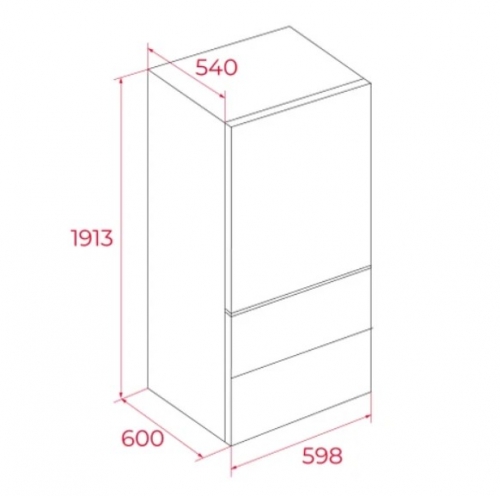 Frigorífico Combinado Teka RBF 87670 SLN SG 383 L, Total No Frost, Stone Grey