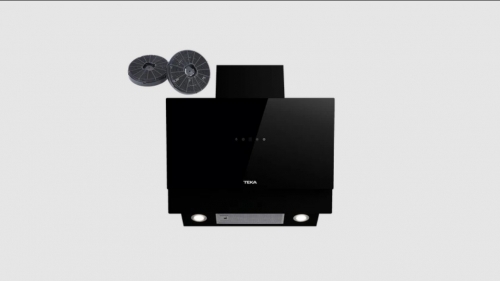 Exaustor TEKA DVM 77370 TOS BK - Decorativo de Parede 70 cm, Preto, A++