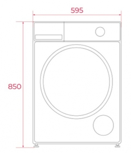 Máquina de lavar roupa Teka WM 20941 W, 9 kg, 1400 rpm