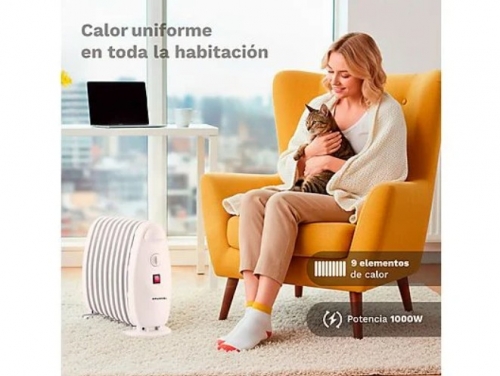 AQUECEDOR A.OLEO GRUNKEL 1000W.8EL.-RACP100D