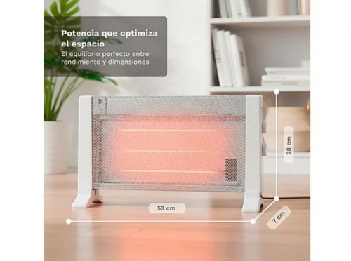 Aquecedor de Mica Grunkel RMC-600, 600 W, 2 níveis