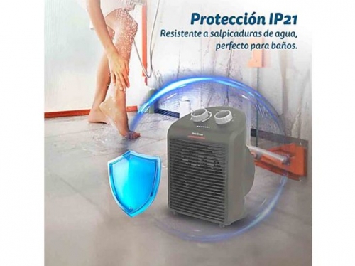 Termoventilador Grunkel WB-2000PLUSNG – 2000 W, 2 níveis de potência, cinzento escuro