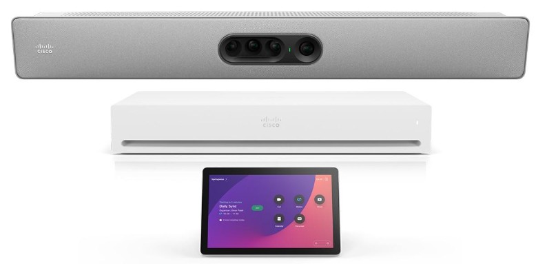 Sistema de Videoconferência Cisco Webex Room Kit Pro G2 com Quad Camera e Room Navigator – Certificado para Microsoft Teams Rooms – Branco (First Light) – CS-KPRO-Q-L-K9