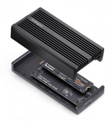 Caixa Externa StarTech 1USB4NVMEENCLSR – USB4 40Gbps | M.2 NVMe PCIe Gen4 | USB-C / Thunderbolt