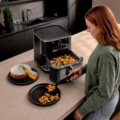 Fritadeira sem Óleo Braun MultiFry 8L 2200W – HF7056IBK