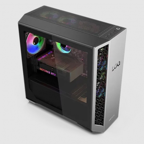 Computador Lenovo LOQ Tower 26ADR10-878 - AMD Ryzen 7, 32GB DDR5, 1TB SSD, NVIDIA GeForce RTX 5070, Windows 11 Home, Luna Grey/Eclipse Black - 91DF00E3PG
