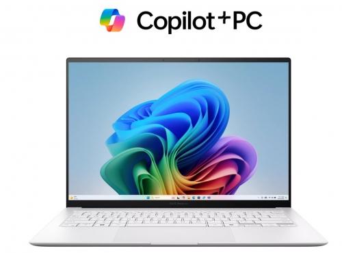 Portátil ASUS Zenbook S 14 UX5406SA – Intel Core Ultra 7 258V, 32GB , 1TB , 14" OLED, Win 11 Home – Scandinavian White - 90NB14F4-M00WW0