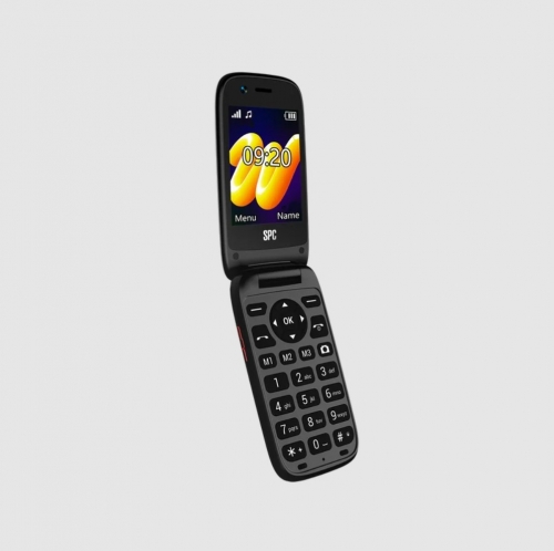 Telemóvel SPC Wild Star 2346N - 4G com Tampa, Ecrã Duplo 2,8" + 1,4", GPS, Câmara 2MP, Botão SOS, SPC Circles, Rádio FM, 1400mAh, Preto