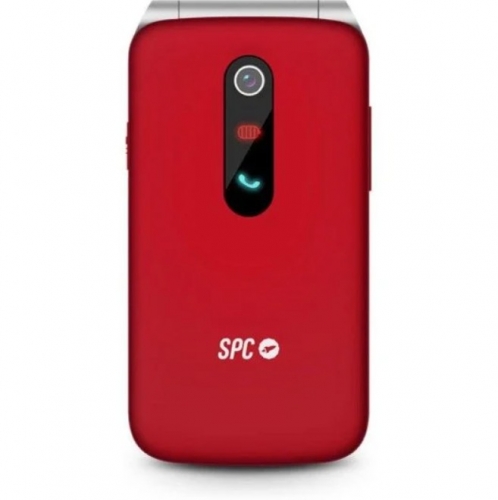 Telemóvel SPC Stella 3 Vermelho 4G – Botão SOS, Base de Carregamento e Teclas Grandes