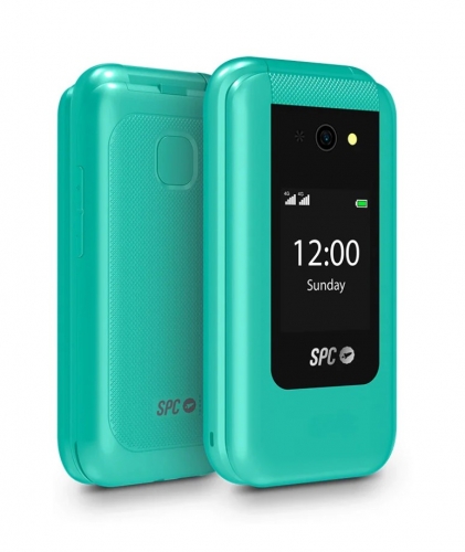 Telemóvel SPC Wild 2336V - 4G Dual SIM com Tampa, Ecrã Duplo 2,8" + 1,77", Câmara 2MP, Botão SOS, Rádio FM, 1600mAh, Verde