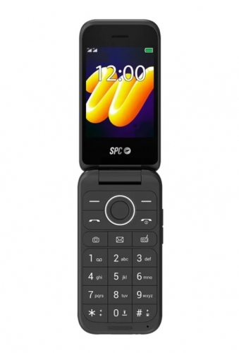 Telemóvel SPC Wild 2336N - 4G Dual SIM com Tampa, Ecrã Duplo 2,8" + 1,77", Câmara 2MP, Botão SOS, Rádio FM, Lanterna, 1600mAh, Preto – 2336N