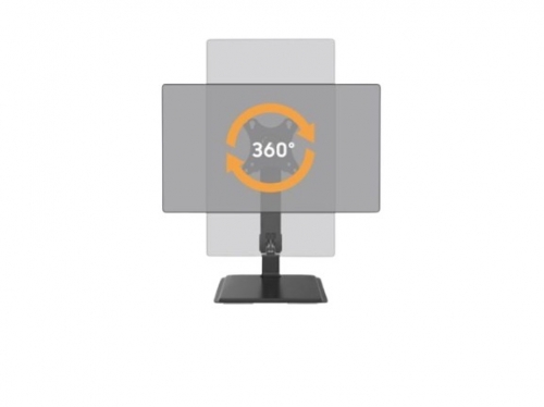 Suporte de Mesa para Monitor EQUIP ERGO 650124 – 17" a 32", VESA, Inclinação, Rotação 180° – Preto