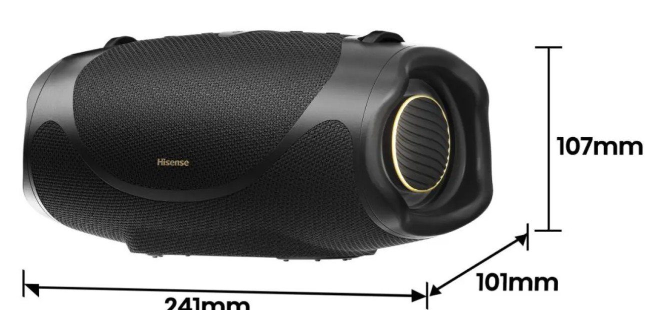 Coluna Bluetooth Hisense WeBoom, 70W RMS, IP67, Autonomia 24h