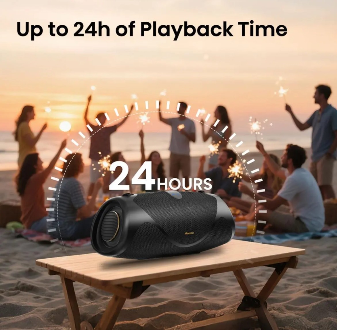 Coluna Bluetooth Hisense WeBoom, 70W RMS, IP67, Autonomia 24h