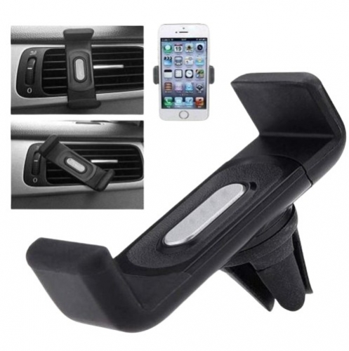 Suporte de Telemóvel XO C8 - para Carro 360°, Grelha de Ventilação, Preto
