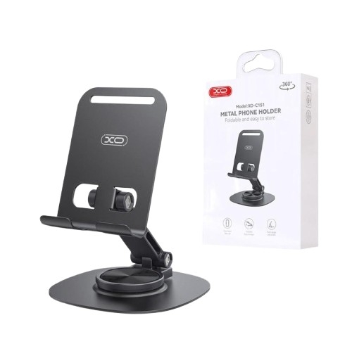 Suporte Universal XO C151 - para Smartphone 360°, Preto