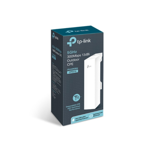 Access Point TP-Link CPE510 - Wireless Outdoor 5 GHz N300, 13 dBi, 802.11a/n, 2×2 MIMO, PoE Passivo – CPE510
