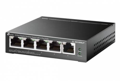 Switch TP-Link TL-SG1005LP 5 Portas Gigabit – 4 Portas PoE+ – 40 W