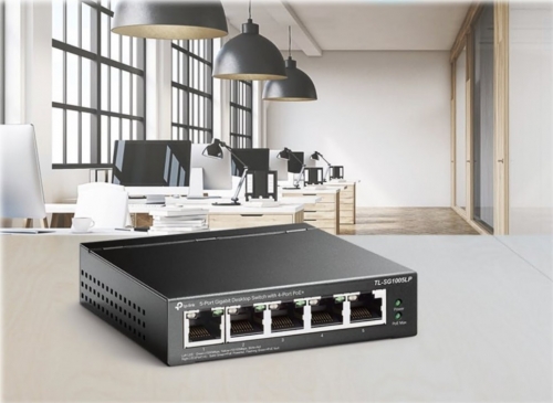 Switch TP-Link TL-SG1005LP 5 Portas Gigabit – 4 Portas PoE+ – 40 W
