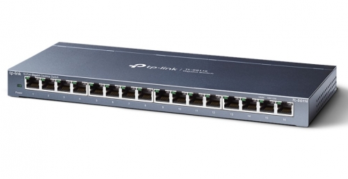 Switch TP-Link TL-SG116, 16 Portas Gigabit Ethernet 10/100/1000 Mbps RJ45, Desktop, Caixa Metálica
