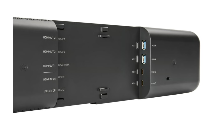 Kit de Videoconferência Shure IntelliMix Bar Pro, barra de vídeo 4K, painel tátil 10", PoE, preto – IMXBPK-B-E.