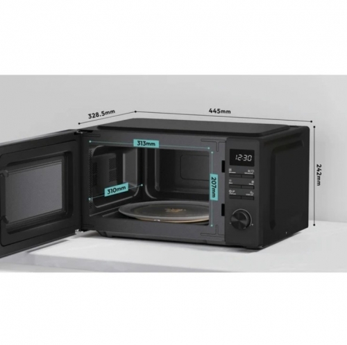 Micro-ondas Candy 20 L – 700 W – Grelhador 800 W – 8 Programas – Preto