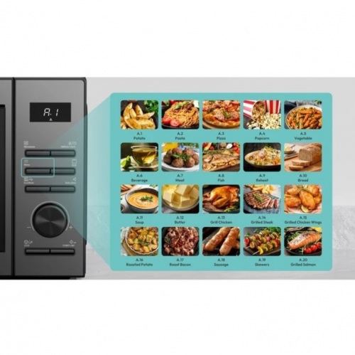 Micro-ondas Candy 23 L – 800 W – Grelhador 1000 W – 20 Programas – Preto