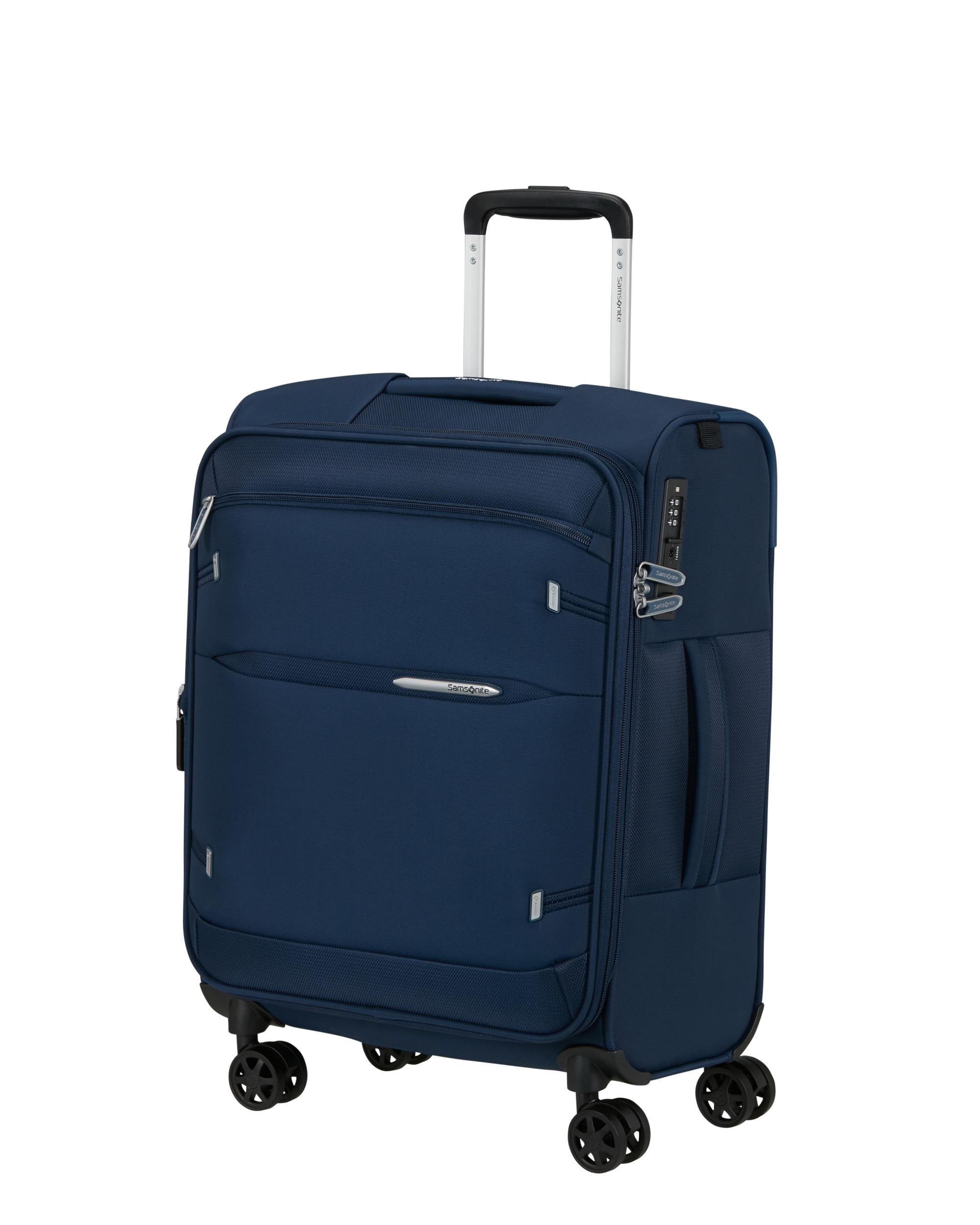 Mala Samsonite GoTwist Spinner 55/20 EXP - de viagem de cabine expansível, 4 rodas duplas, 42/48 L, Azul-marinho — 159919-1598