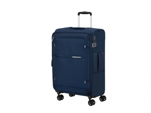 Mala Samsonite GoTwist Spinner 68/25 EXP - de viagem média expansível, 4 rodas duplas, 71/79 L, Azul-marinho — 159920-1598