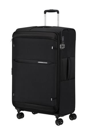 Mala Samsonite GoTwist Spinner 78/29 EXP - de viagem grande expansível, 4 rodas duplas, 107/118 L, preta — 159921-1041
