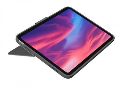 Teclado e Folio com Trackpad Logitech Combo Touch para Apple iPad 10,9" (10.ª geração) - Retroiluminação, Smart Connector, QWERTY Italiano, Cinzento Oxford – 920-011438