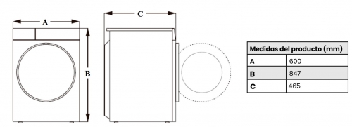 Máquina de Lavar Roupa Infiniton WM-S62AWM 6 kg 1200 rpm
