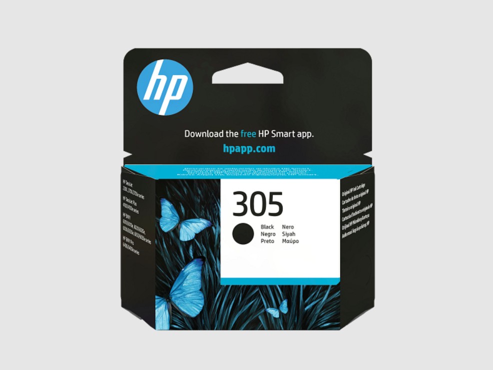 Tinteiro HP 305 Original Preto – 3YM61AE