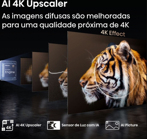 Smart TV Hisense 100E7Q PRO - QLED Gaming 100" 4K Ultra HD, 144 Hz, HDR, Dolby Vision IQ, Dolby Atmos, AMD FreeSync Premium Pro, VIDAA