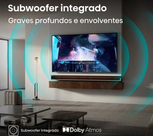 Smart TV Hisense 100E7Q PRO - QLED Gaming 100" 4K Ultra HD, 144 Hz, HDR, Dolby Vision IQ, Dolby Atmos, AMD FreeSync Premium Pro, VIDAA