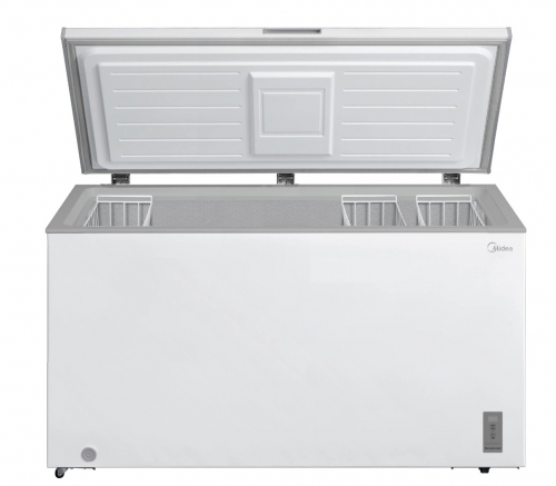 Arca Congeladora Horizontal Midea MDRC564FZE01 - 418 L, Inverter, Classe E, 141,6 cm, Branca.