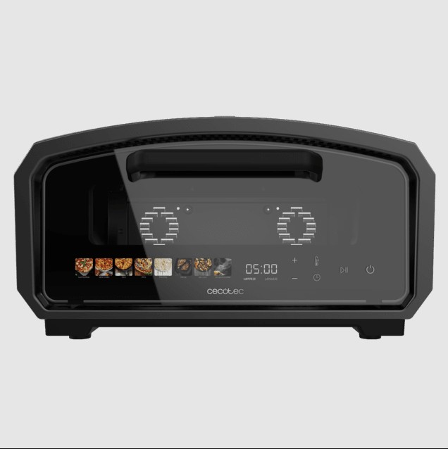 Forno de Pizza Cecotec Pizza&Co 500 Gyro 500 ºC com Pedra Giratória e 8 Menus