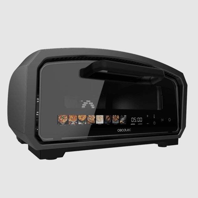 Forno de Pizza Cecotec Pizza&Co 500 Gyro 500 ºC com Pedra Giratória e 8 Menus