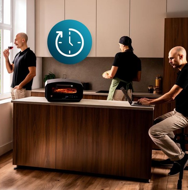 Forno de Pizza Cecotec Pizza&Co 500 Gyro 500 ºC com Pedra Giratória e 8 Menus