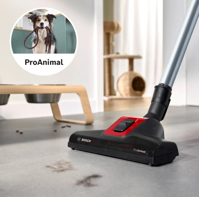 Aspirador com Saco Bosch Serie 8 ProAnimal BGB8PET0L, 890 W, 5 L, Filtro HEPA, Vermelho