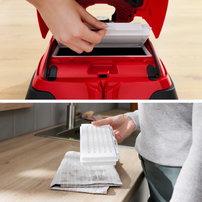 Aspirador com Saco Bosch Serie 8 ProAnimal BGB8PET0L, 890 W, 5 L, Filtro HEPA, Vermelho