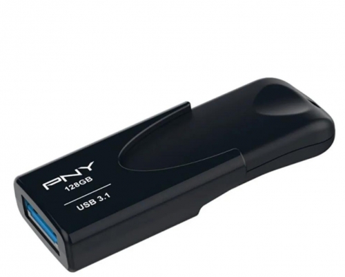 Pen Drive PNY Attaché 4 – 128 GB USB 3.1 Type-A – Preto – FD128ATT431KK-EF
