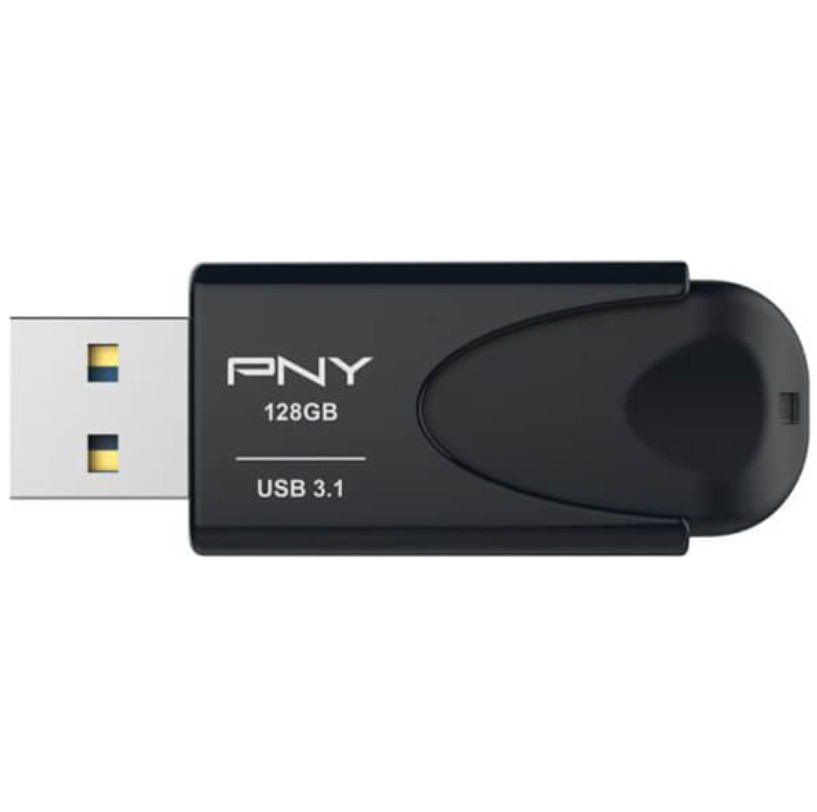 Pen Drive PNY Attaché 4 – 128 GB USB 3.1 Type-A – Preto – FD128ATT431KK-EF