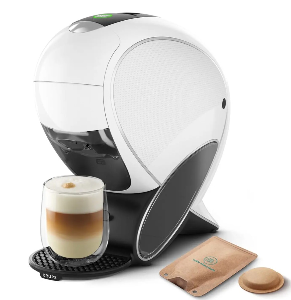 Máquina de café Krups NEO, 15 bar, 1600 W, depósito 1 L, SmartBre, branca – KP8501P2