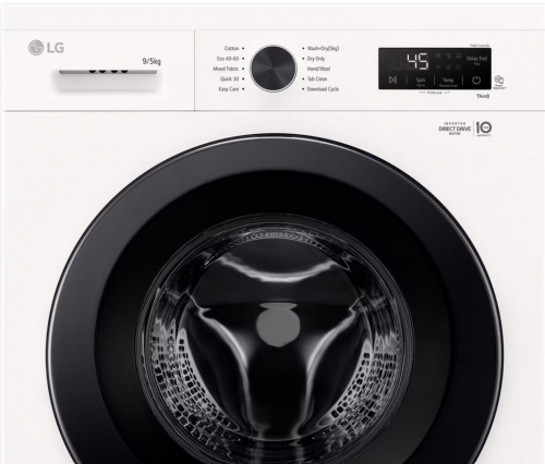 Máquina de Lavar e Secar LG W4X1095NWK - 9/5 kg 1400 rpm